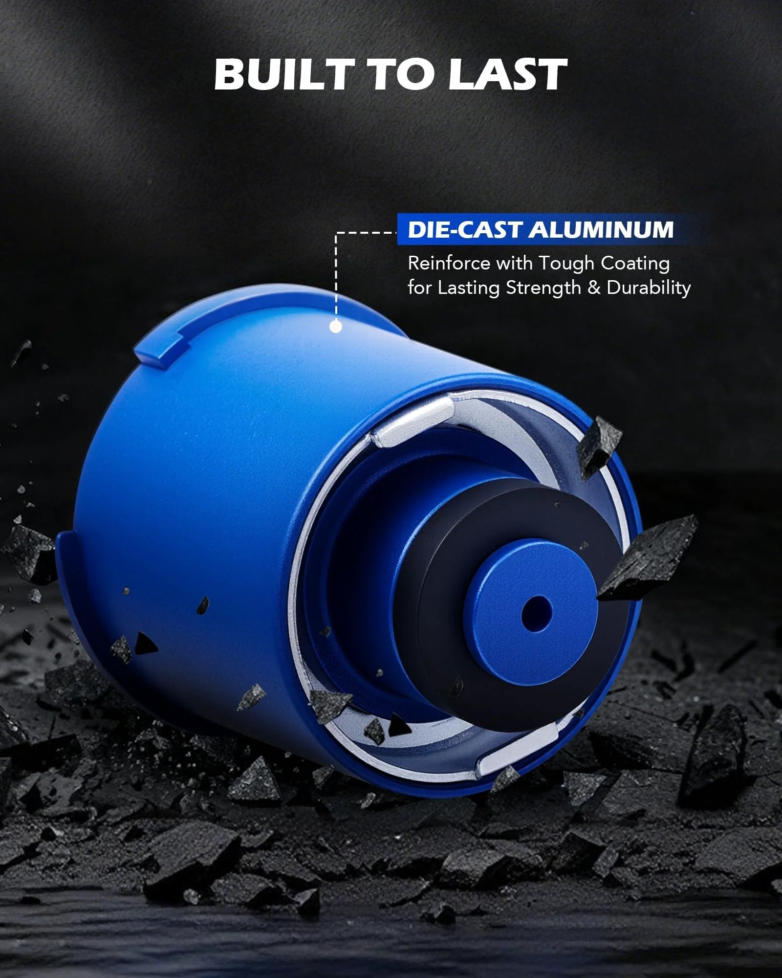 Close-up of die-cast aluminum component from Pro Grade Leak Detection Ready Coolant Pressure Tester Kit for Cars and Trucks.