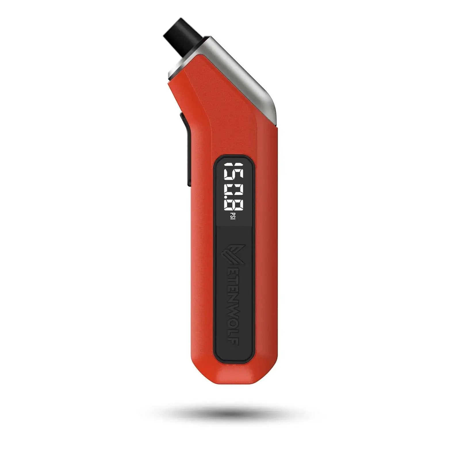 Digital Tire Pressure Gauge 3 To 200 PSI ANSI B40.7 Grade 2A Plus Minus 0.5 Percent Accuracy Industrial Calibrated in vivid orange