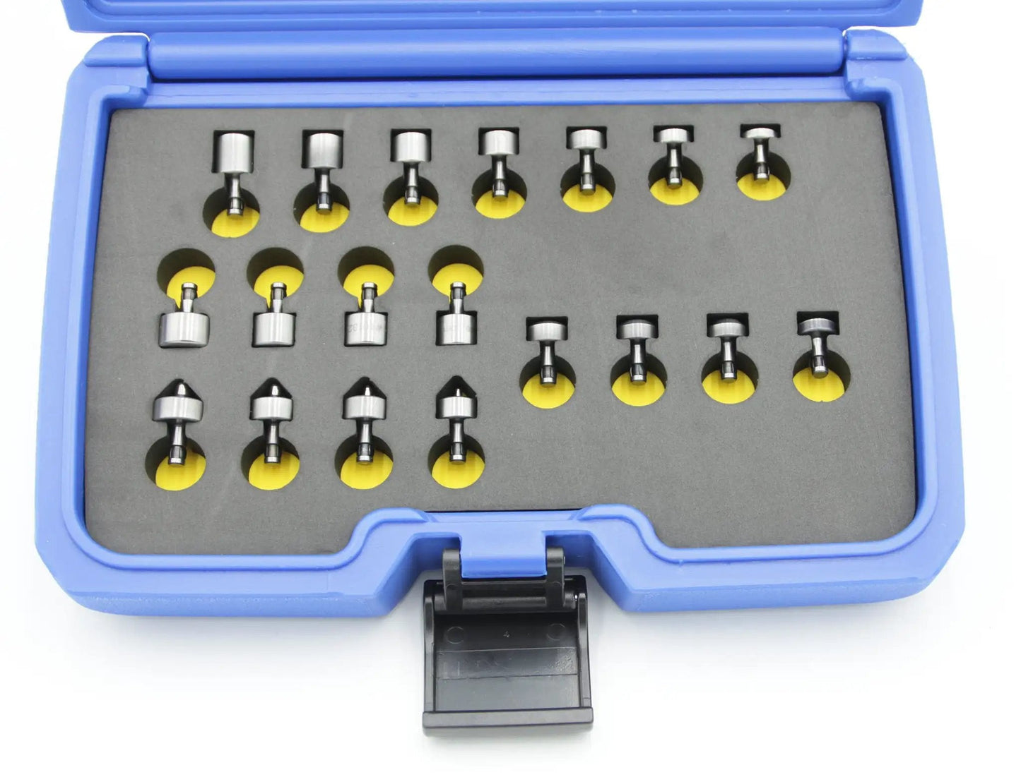 Pro Grade Dimple Die And Riveting Set And Case For Universal Brazier And Countersunk Rivets Made From Heat Treated Steel