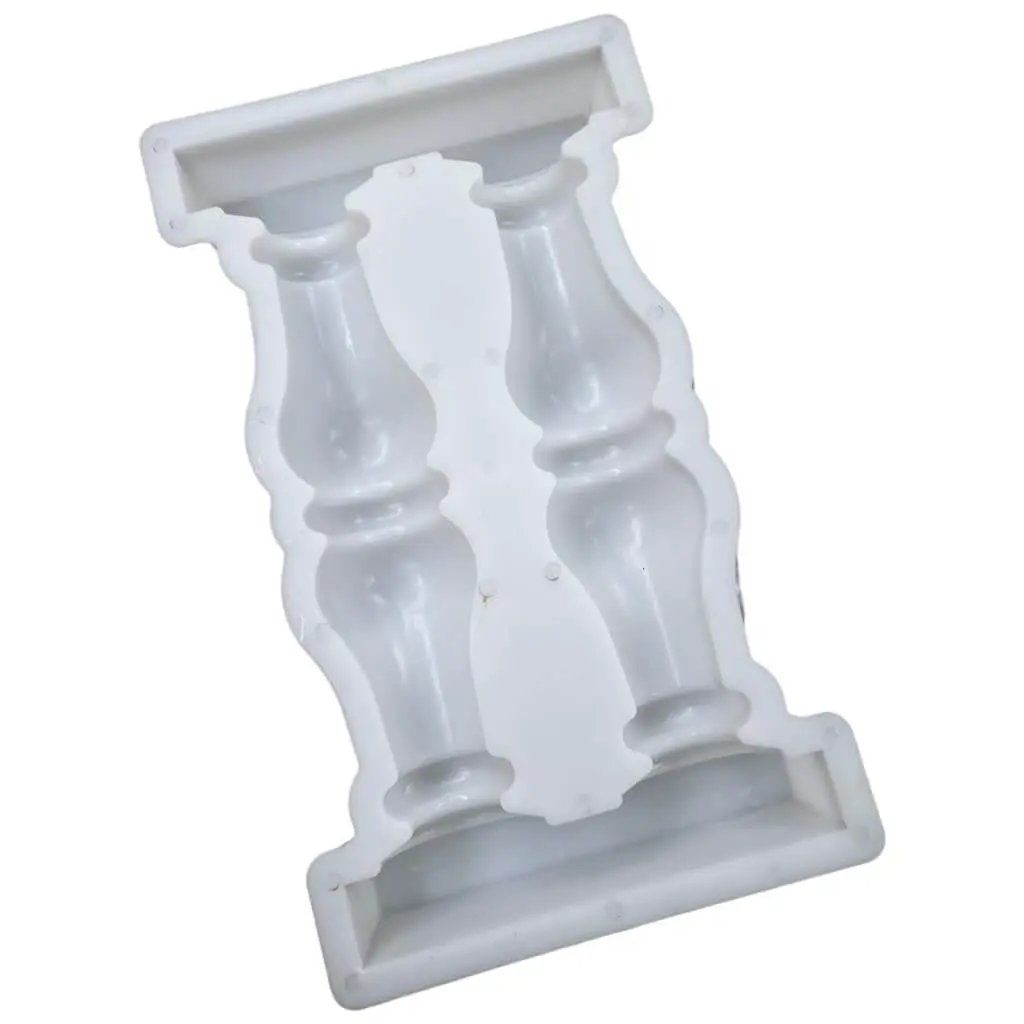 Do It Yourself Concrete Fence Mold For Balcony Garden And Pool Railings Dope Durable Plaster Casting Tool, double vase design