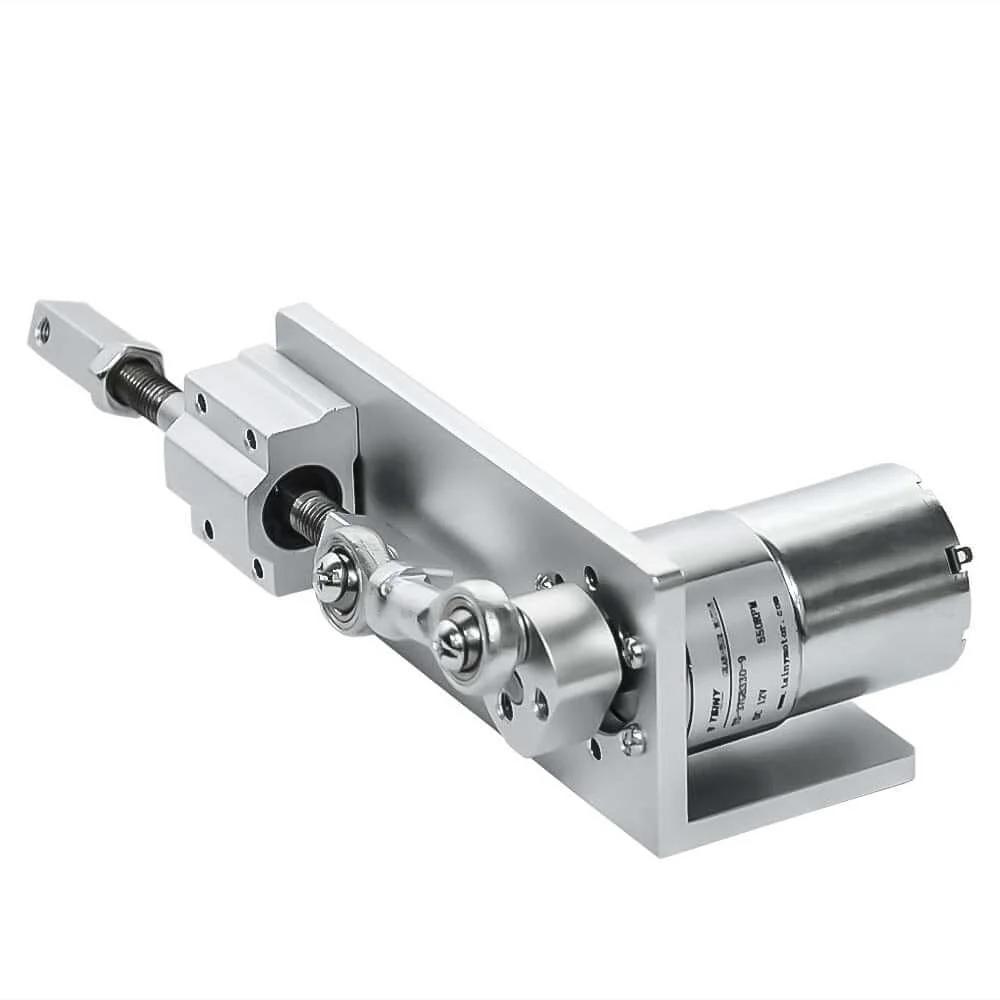 DIY Reciprocating Cycle Linear Actuator 12V 15rpm Big Torque Stroke 12mm 16mm 20mm Adjustable for DIY Design Shale Shaker, aluminum bracket