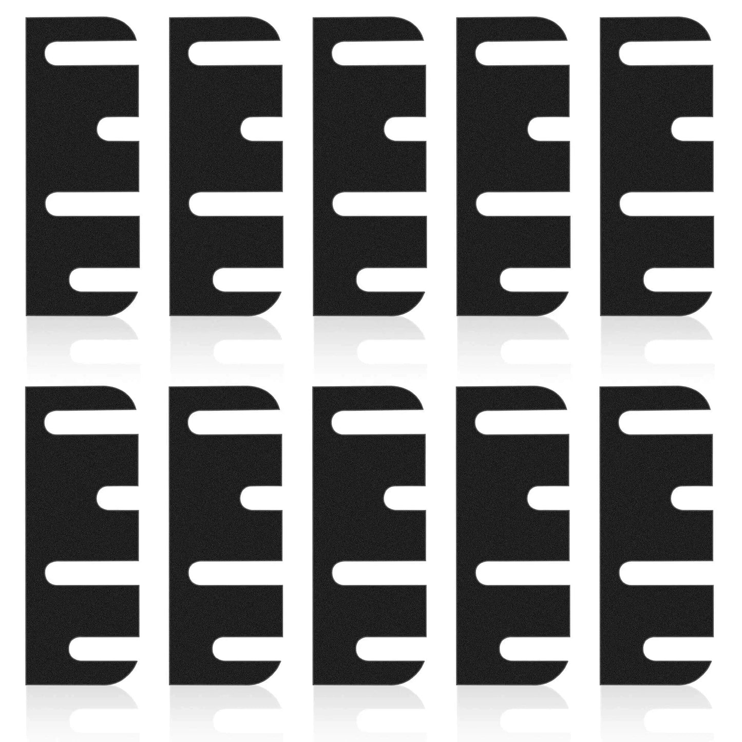 10 Pack 4 Inch Door Hinge Shims 0.040 Inch Thickness For Door Hinge Repair Kit Style B Quick Fix For Sagging Misaligned Doors Easy To Use Loosen Screws Insert Shims From Back To Adjust Alignment And Close Gaps