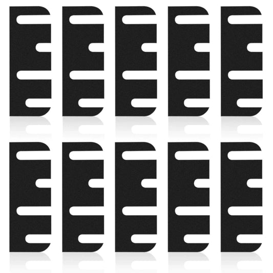 10 Pack 4 Inch Door Hinge Shims 0.040 Inch Thickness For Door Hinge Repair Kit Style B Quick Fix For Sagging Misaligned Doors Easy To Use Loosen Screws Insert Shims From Back To Adjust Alignment And Close Gaps