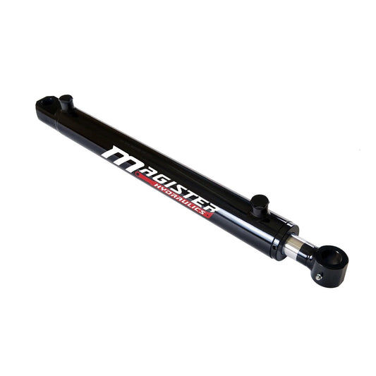 Double Acting Hydraulic Cylinder - Tang Universal Hydraulic Cylinder 2.5" Bore, 14 inch Stroke Tang Style (2.5x14) displayed on white