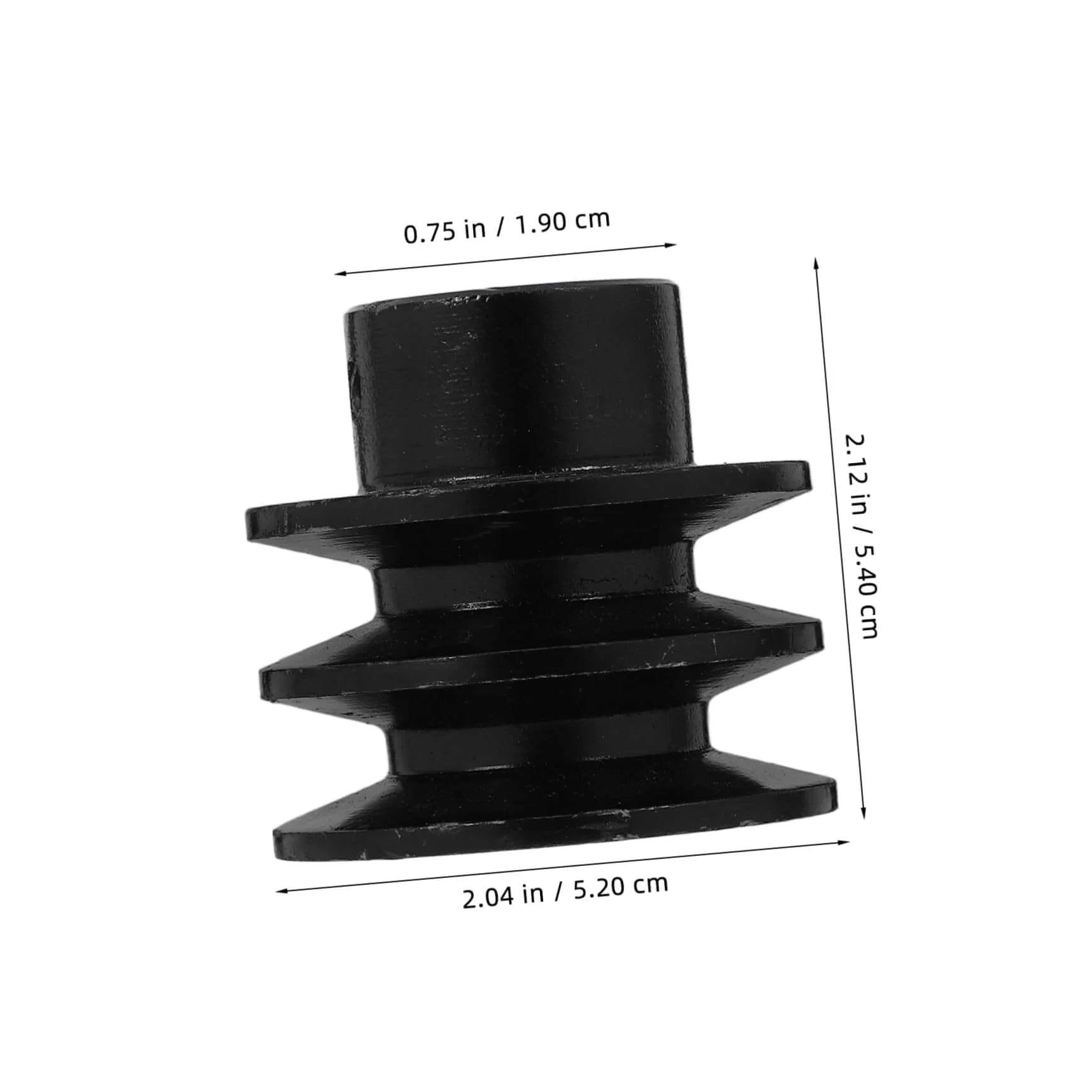 Versatile Gas Engine Belt Pulley Double Groove V-belt Sheave Replacement Pulley for Water Pump Applications side view
