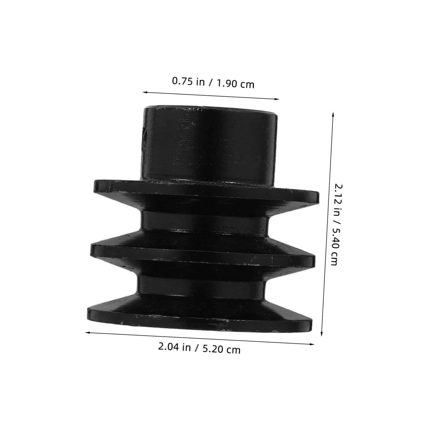 Side view of Double Groove V-Belt Pulley for Gas Engines Water Pump Replacement Smooth Operation, showing dimensions.