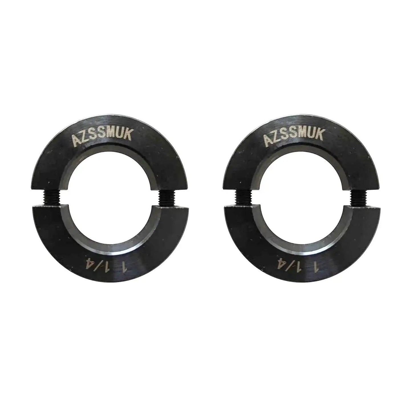 Double Split Shaft Collar With One Quarter Inch Bore Black Oxide Finish Two Piece Set Screw Carbon Steel Industrial Shaft