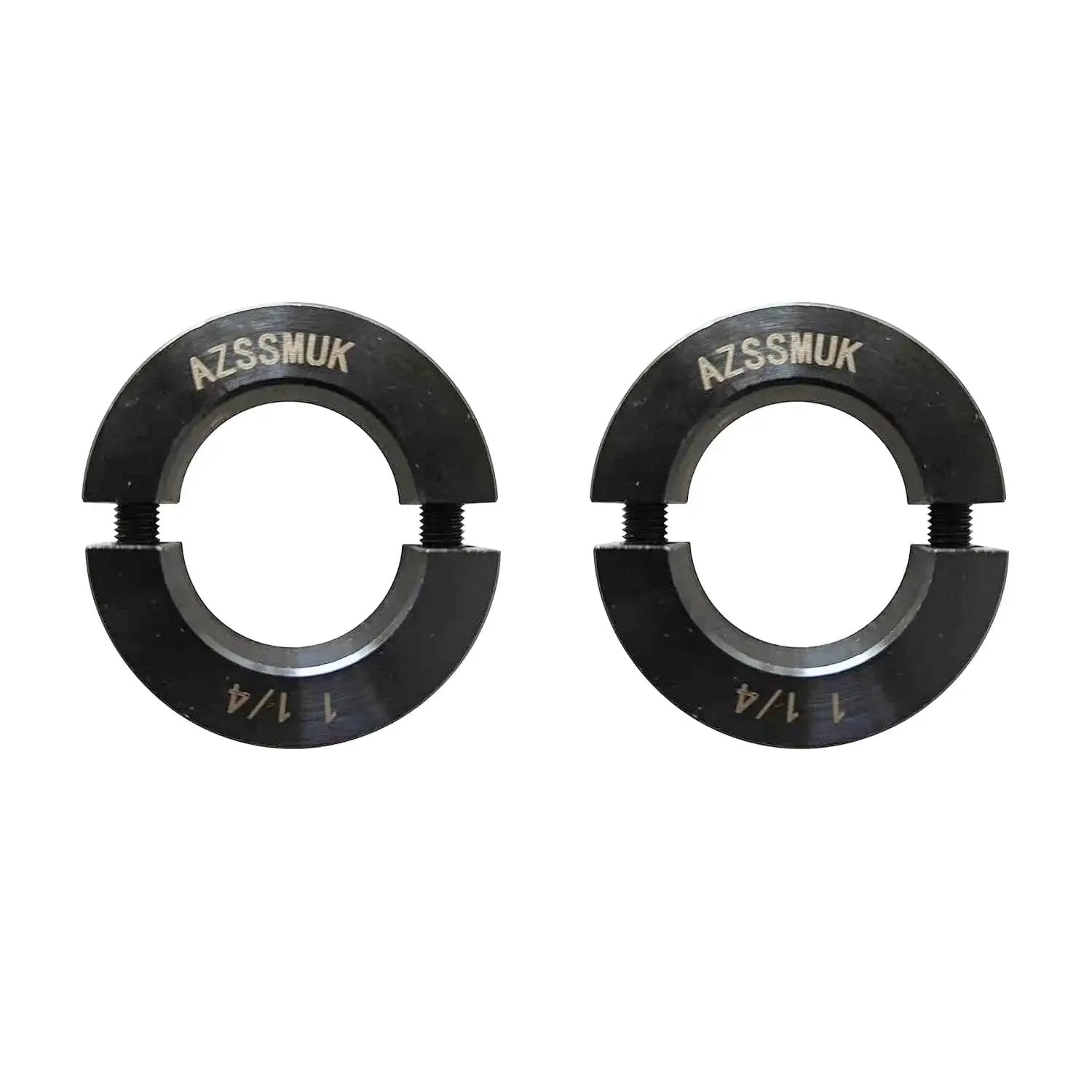 Double Split Shaft Collar With One Quarter Inch Bore Black Oxide Finish Two Piece Set Screw Carbon Steel Industrial Shaft
