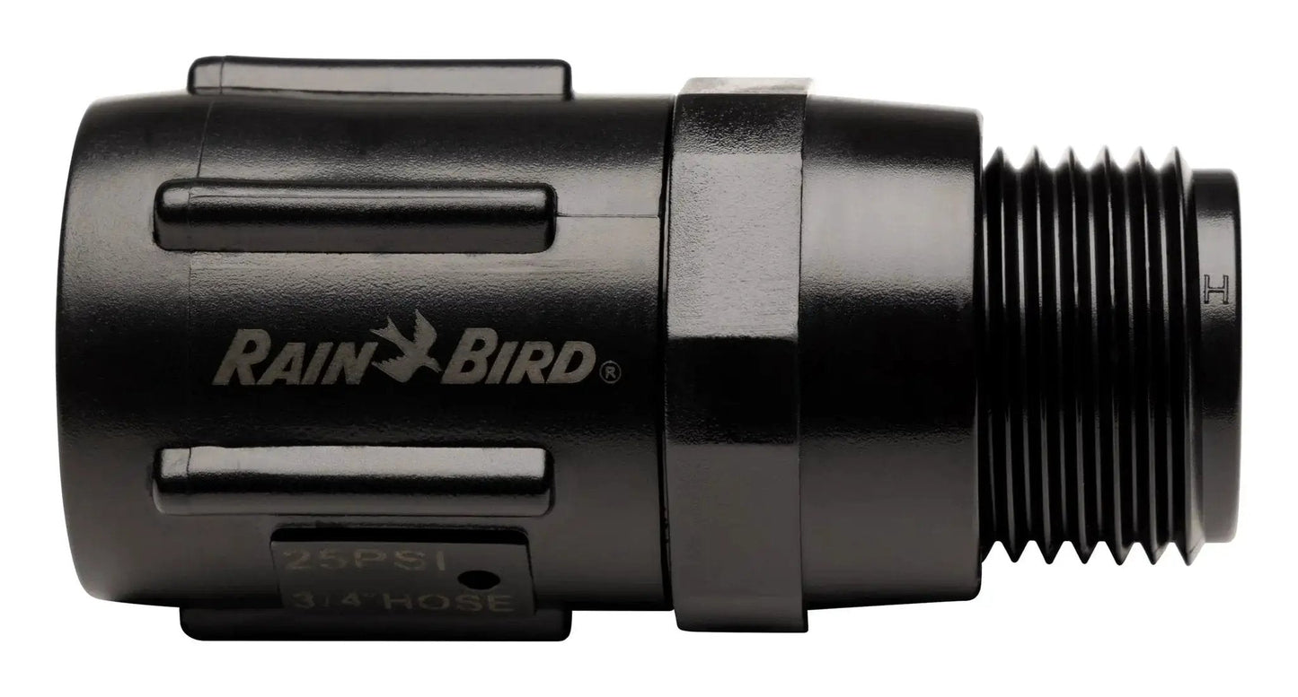 Drip Irrigation Pressure Regulator 25 PSI For Garden Hoses And Drip Lines Three Quarter Inch Female Hose Thread Rain Bird HT07525PSI