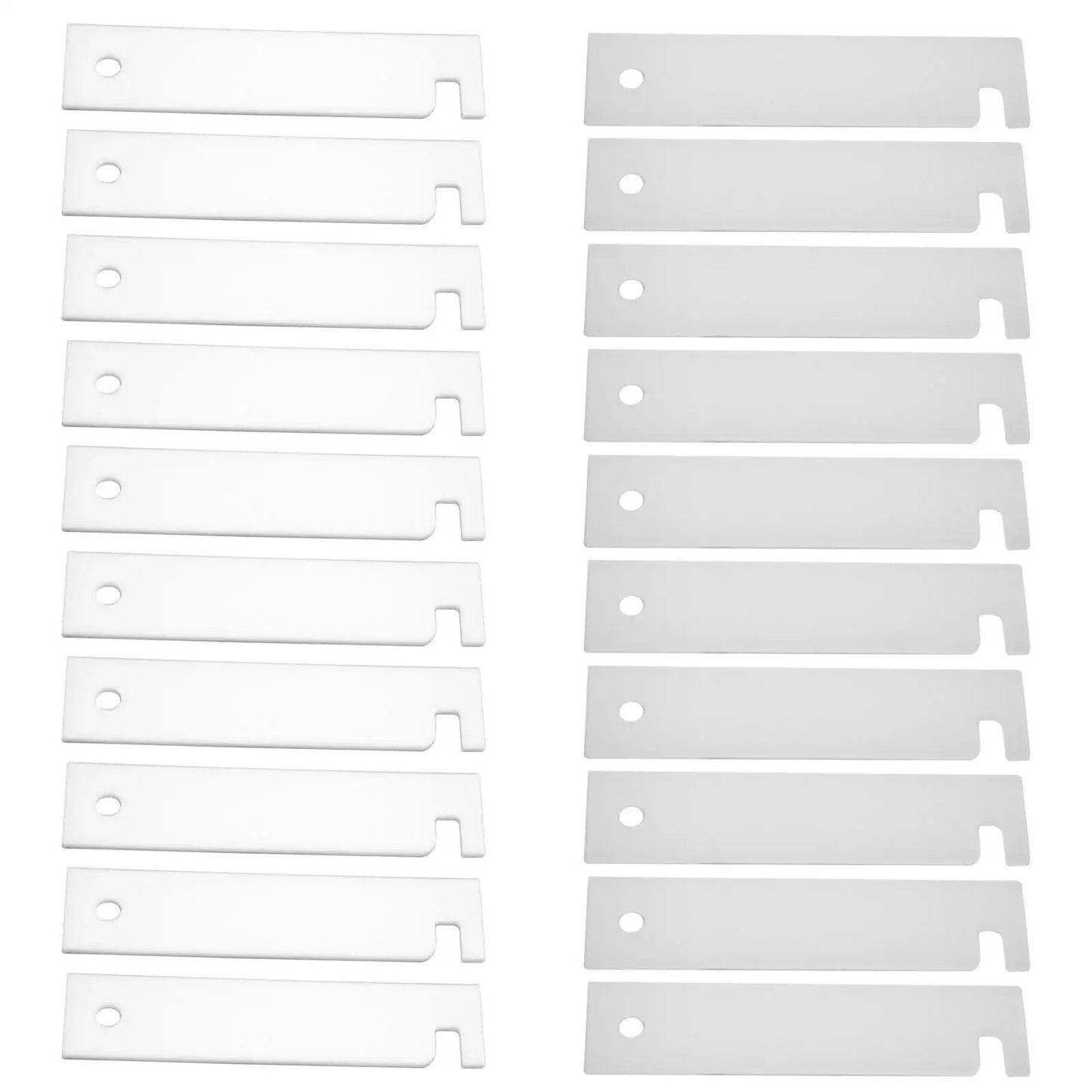 Replacement Drum Bearing Slide Kit For Clothes Dryers With Teflon And Nylon Glides Includes 10 WE3M52 Teflon Glide And 10 WE3M51 Nylon Glide