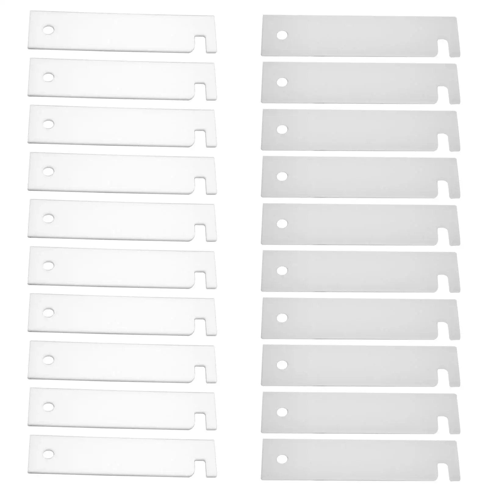 Replacement Drum Bearing Slide Kit For Clothes Dryers With Teflon And Nylon Glides Includes 10 WE3M52 Teflon Glide And 10 WE3M51 Nylon Glide