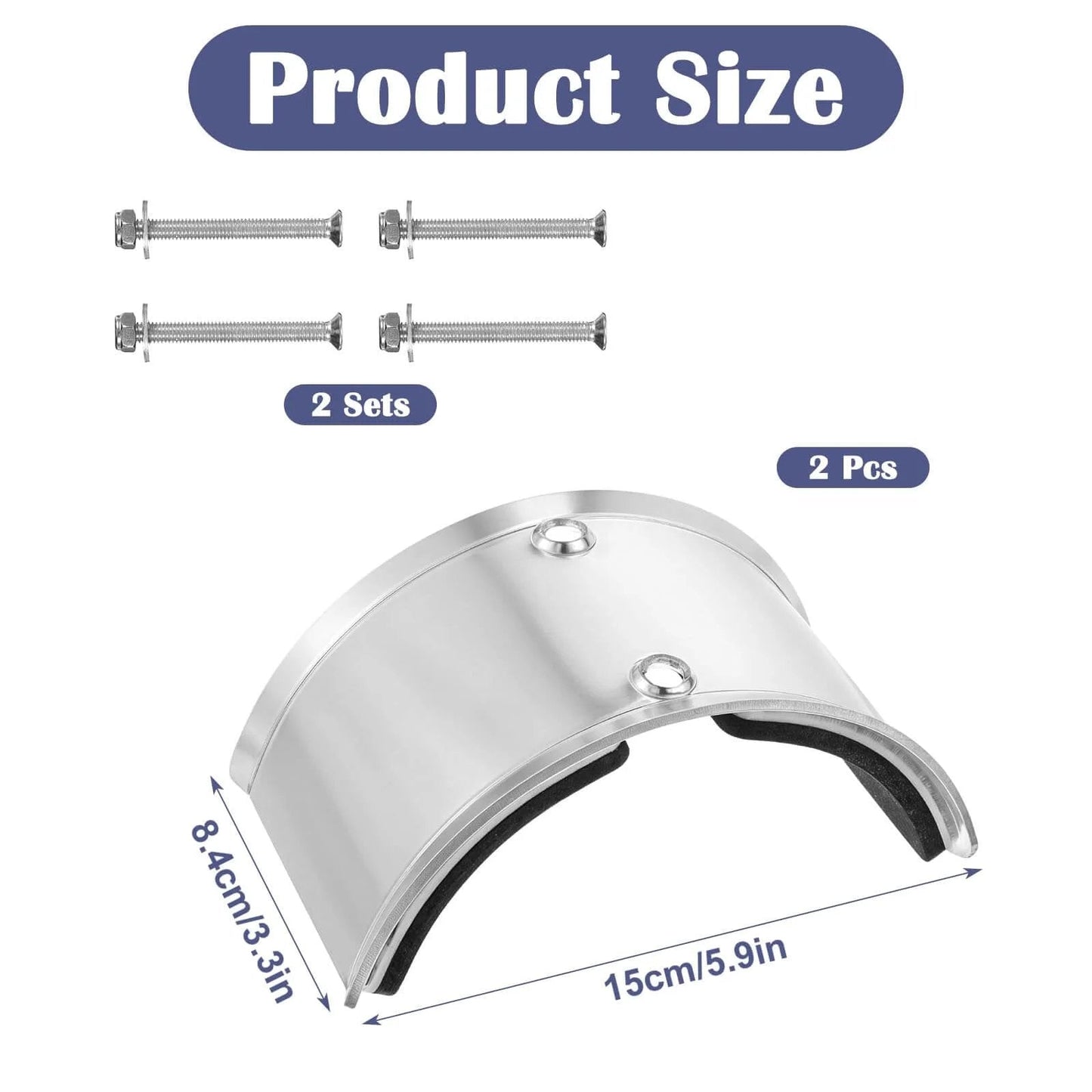✝️ 2 PCS Drywall Stilt Replacement Part, Aluminium Alloy Stilt Accessories Curved plate with bolts for fixing legs