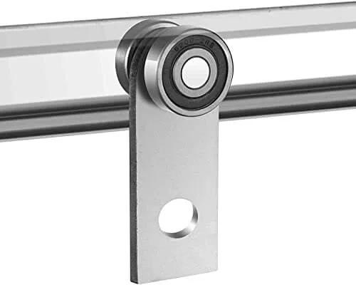 2 Wheel Trolley Assembly Rollers with Dual Bearings for 1-5/8 Inch & Taller Strut Channel in galvanized finish