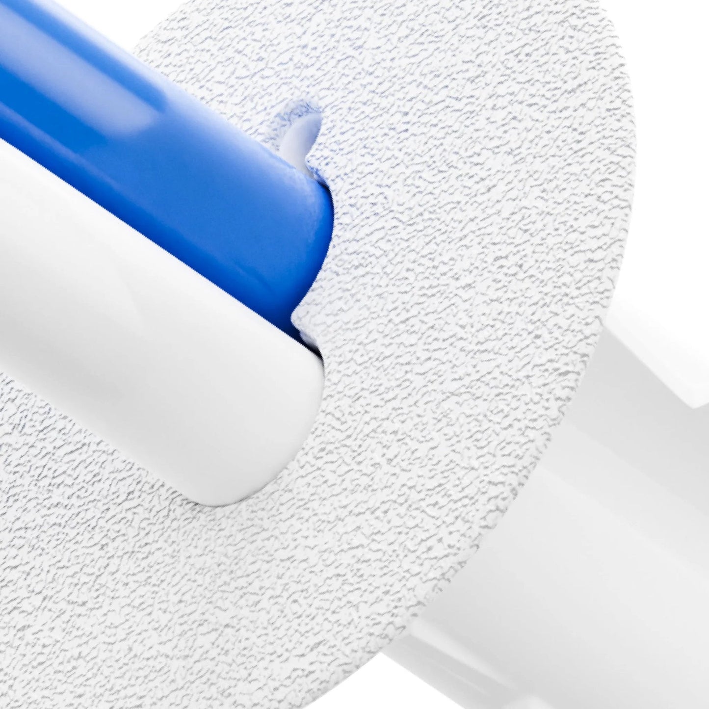 Close-up of Dual Feed Through Bushing For RG6 Coaxial Cable Pass Through For Walls And Cabinets Indoor Outdoor Grommet Cover.