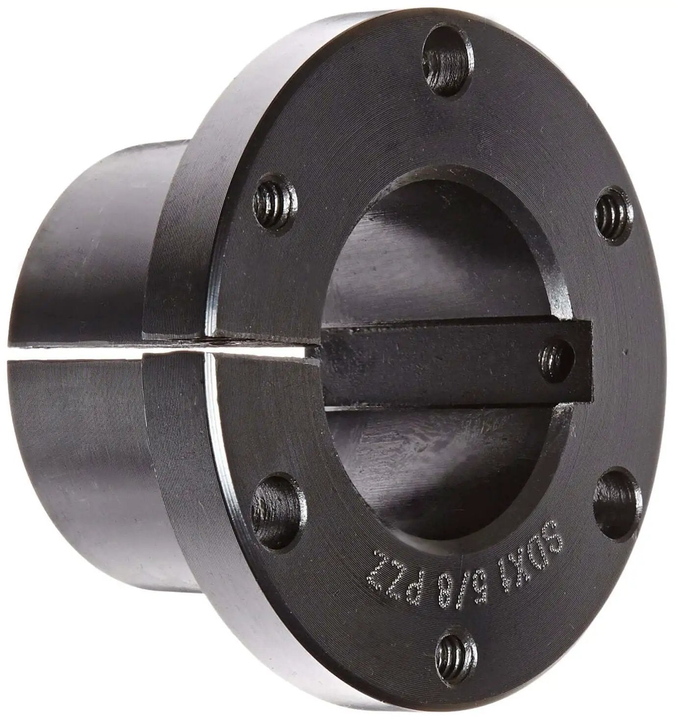 Sure-Grip Go-To Ductile Iron Bushing SD158 for drive shaft mounting, 1.625 in bore, 2.1875 in OD, 1.81 in length, side view