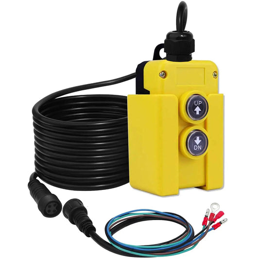 4 Wire Dump Trailer Remote Control Switch For 12V DC Hydraulic Pump Power Unit Up Down Control Double Acting Trailer Controller