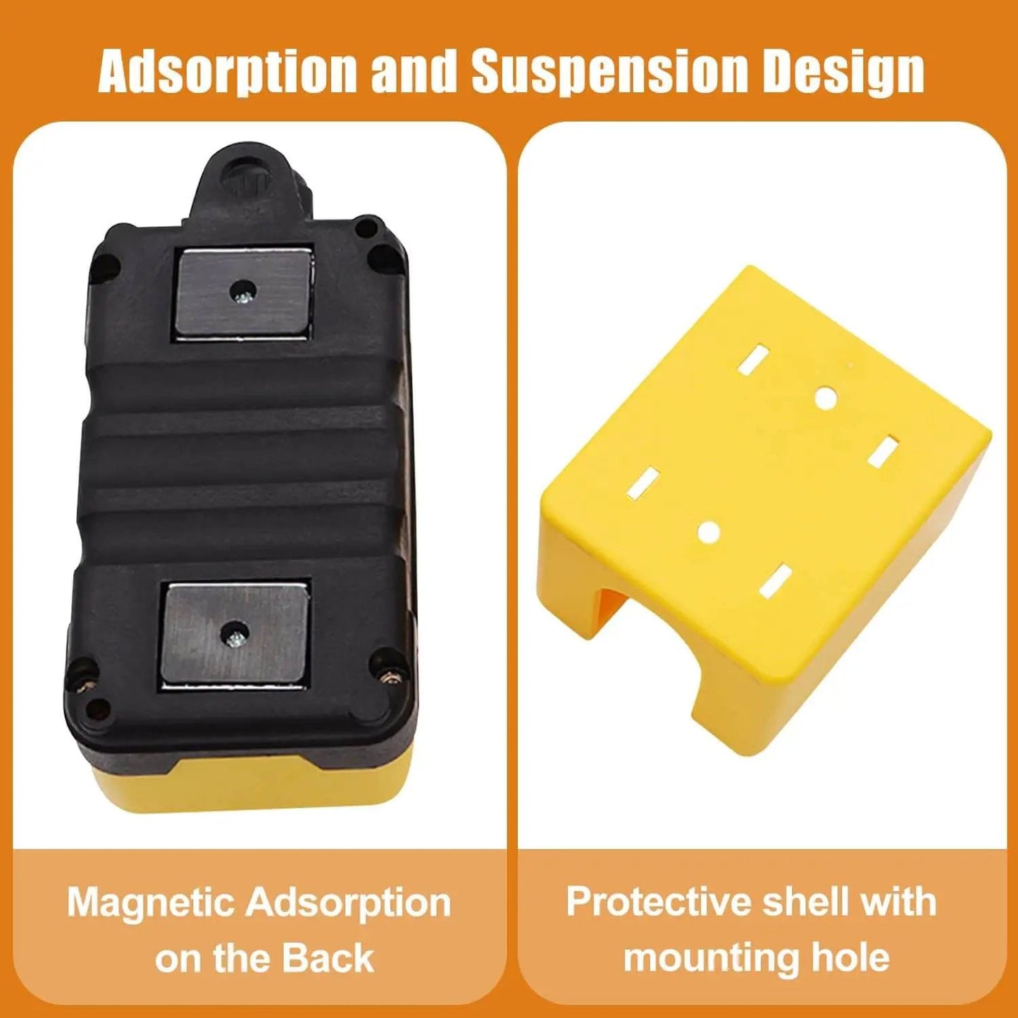 Dump Trailer Remote Control Switch 12V DC Up Down Control For Hydraulic Power Plant magnetic back and yellow cover