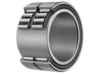 NA49/32UU Machined Needle Roller Bearing, Single Sealed Inner-Ring, 32 mm ID x 52 mm OD x 20 mm Wide, High-Carbon Steel, Caged Series
