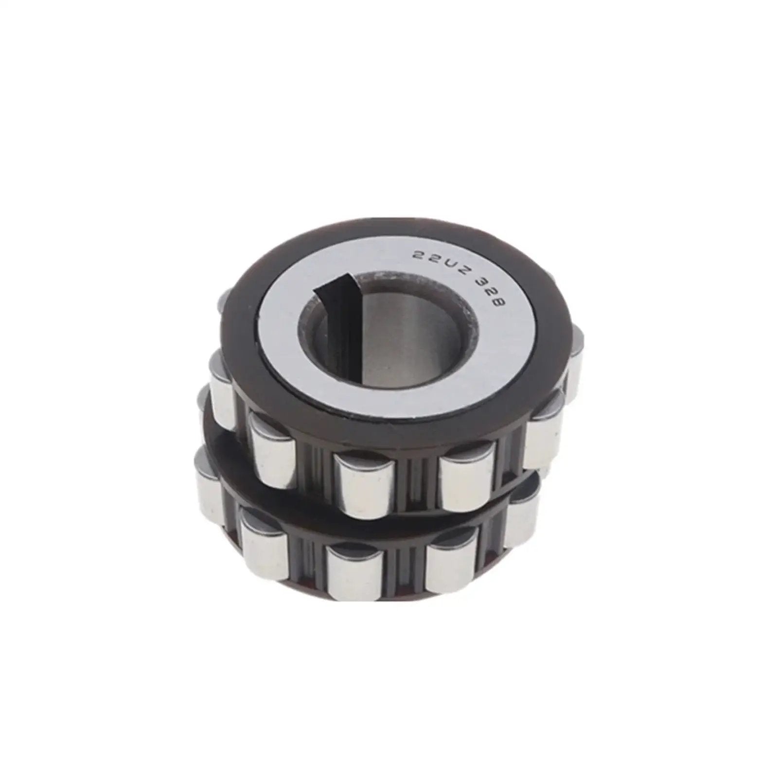 High-precision reducer accessory featuring an eccentric bearing to compensate misalignment and improve load distribution