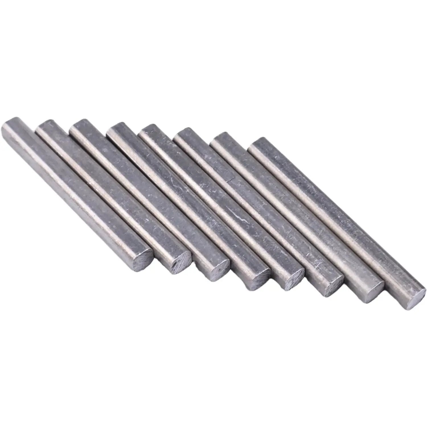 Eight Pack 3/16 By 1-3/4 Inch Zinc Machine Keys 2161 for power transmission shafts, square zinc-plated keys for industrial equipment