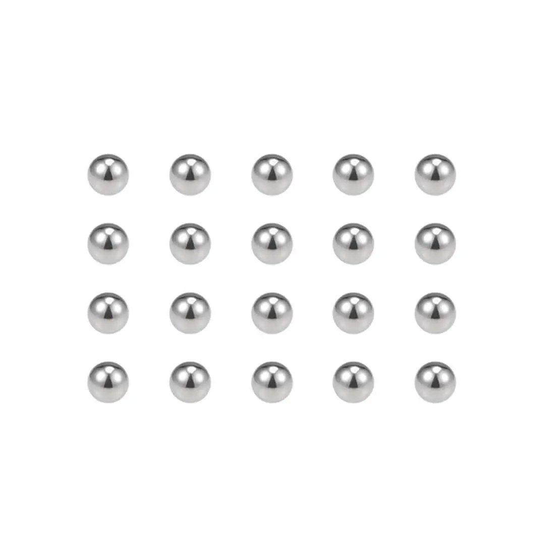 One Eighth Inch Bearing Balls Made From 440C Stainless Steel G25 Precision Grade, Smooth Surface, 100 Pieces, Ideal For Bearings.