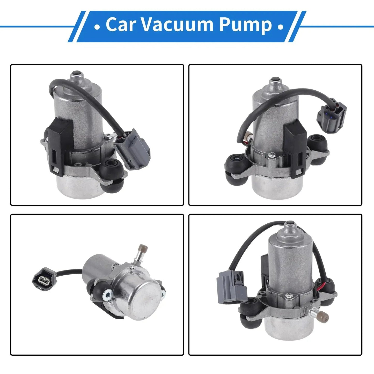 Electric Brake Vacuum Pump For Cadillac CTS 2008 To 2014 And STS 2008 To 2011 Camaro 2010 To 2015 Caprice silver aluminum pump
