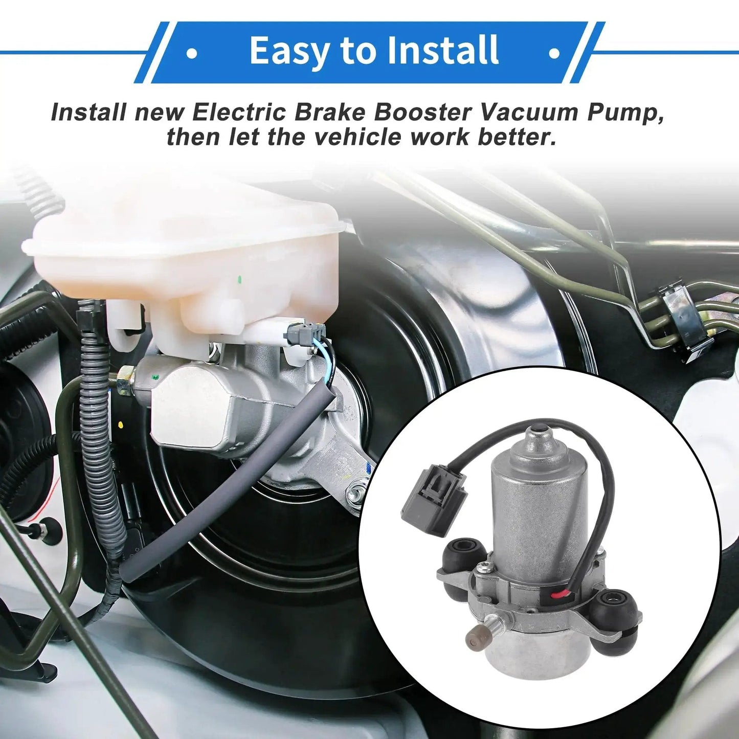 Electric Brake Vacuum Pump For Cadillac CTS 2008 To 2014 And STS 2008 To 2011 Camaro 2010 To 2015 Caprice 2016 By VekAuto