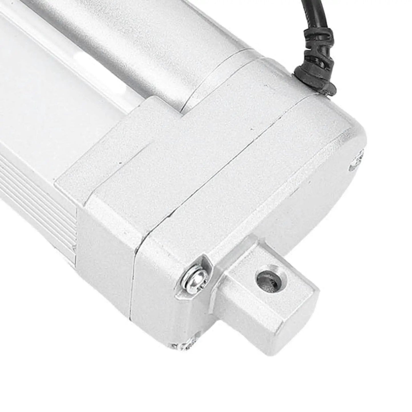 Close-up of Heavy Duty Electric Linear Actuator With 100mm Stroke For 1500N 330lbs Thrust IP54 Weather Resistant And Built In Limit Switch