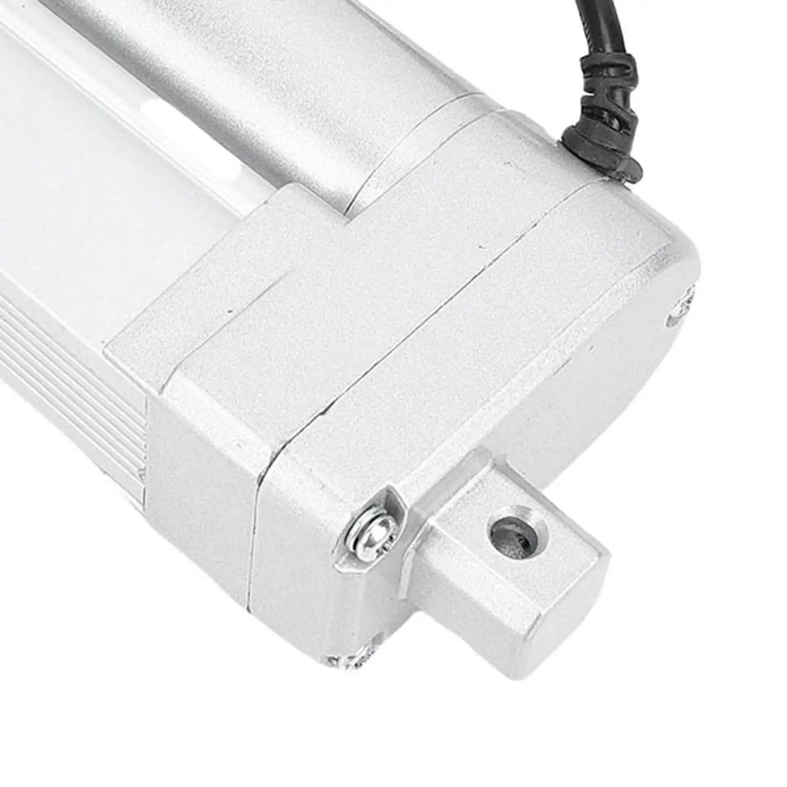 Close-up of Heavy Duty Electric Linear Actuator With 100mm Stroke For 1500N 330lbs Thrust IP54 Weather Resistant And Built In Limit Switch