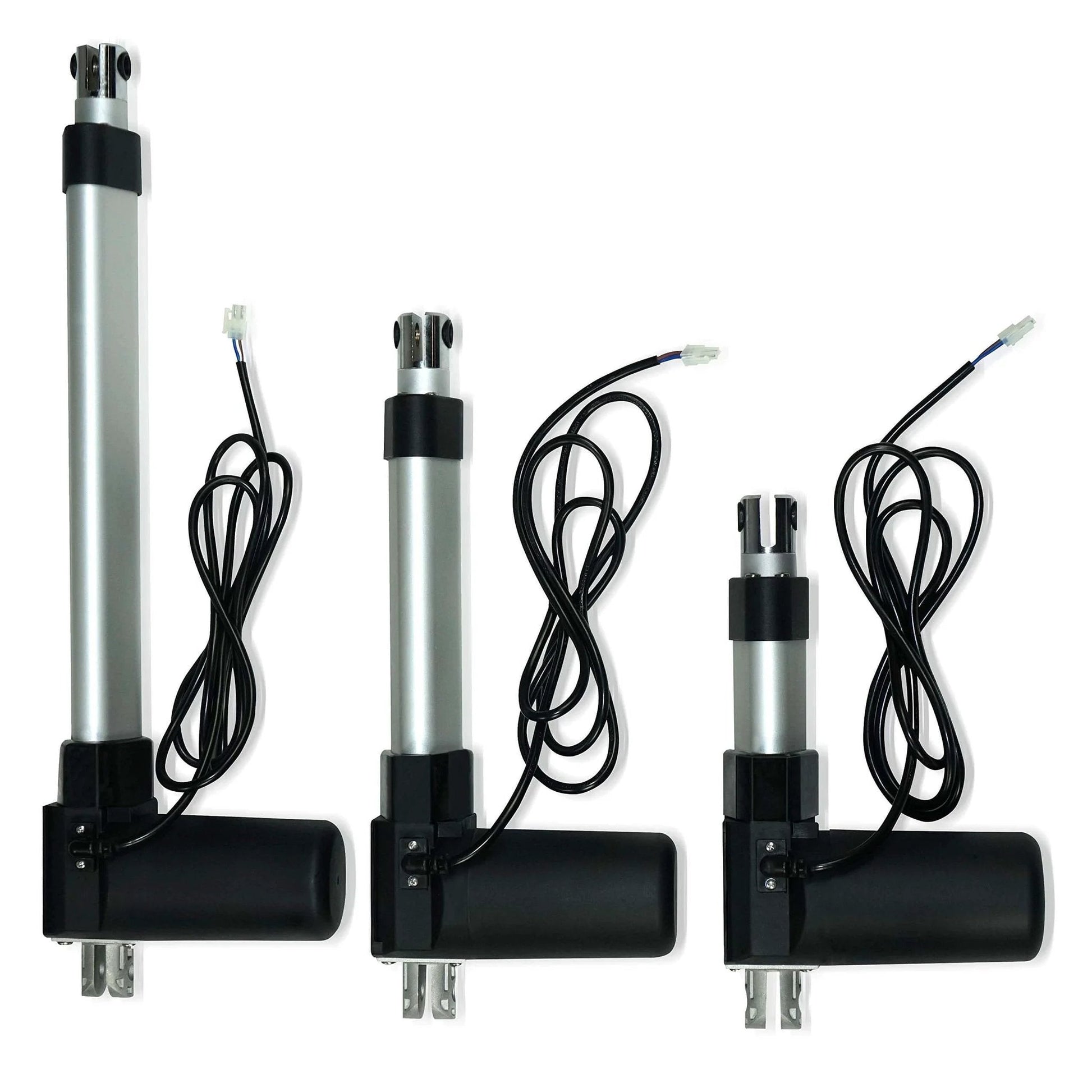 Three 40 Inch Stroke Electric Linear Actuators, 400 lbs Force, IP66 Water Resistance - High Load for Automation