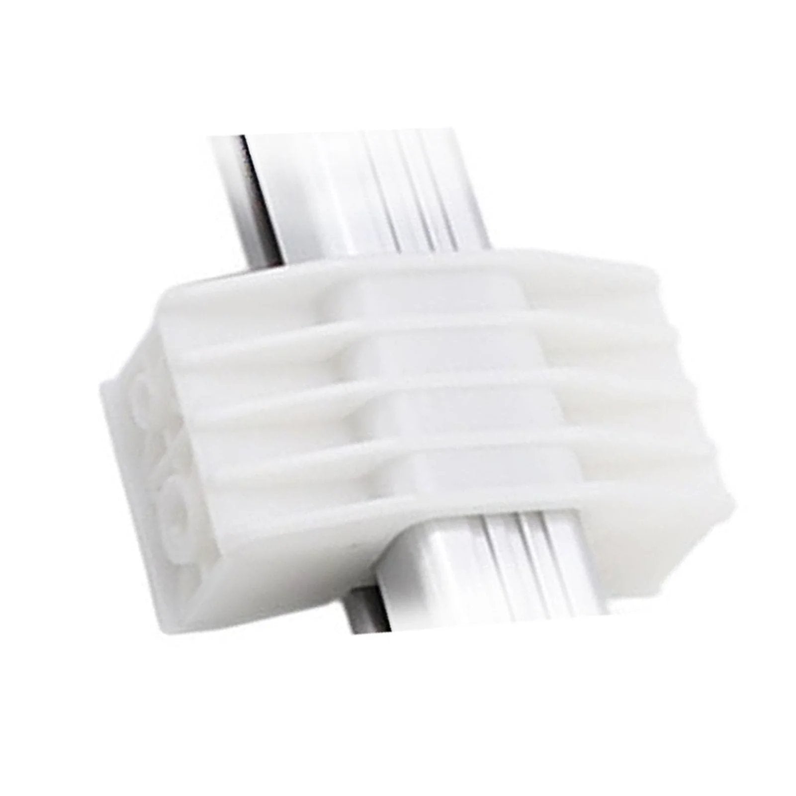 Electric Linear Actuator Slide Block For Power Recliners And Lift Chairs, close-up view of durable plastic slider on linear rail.