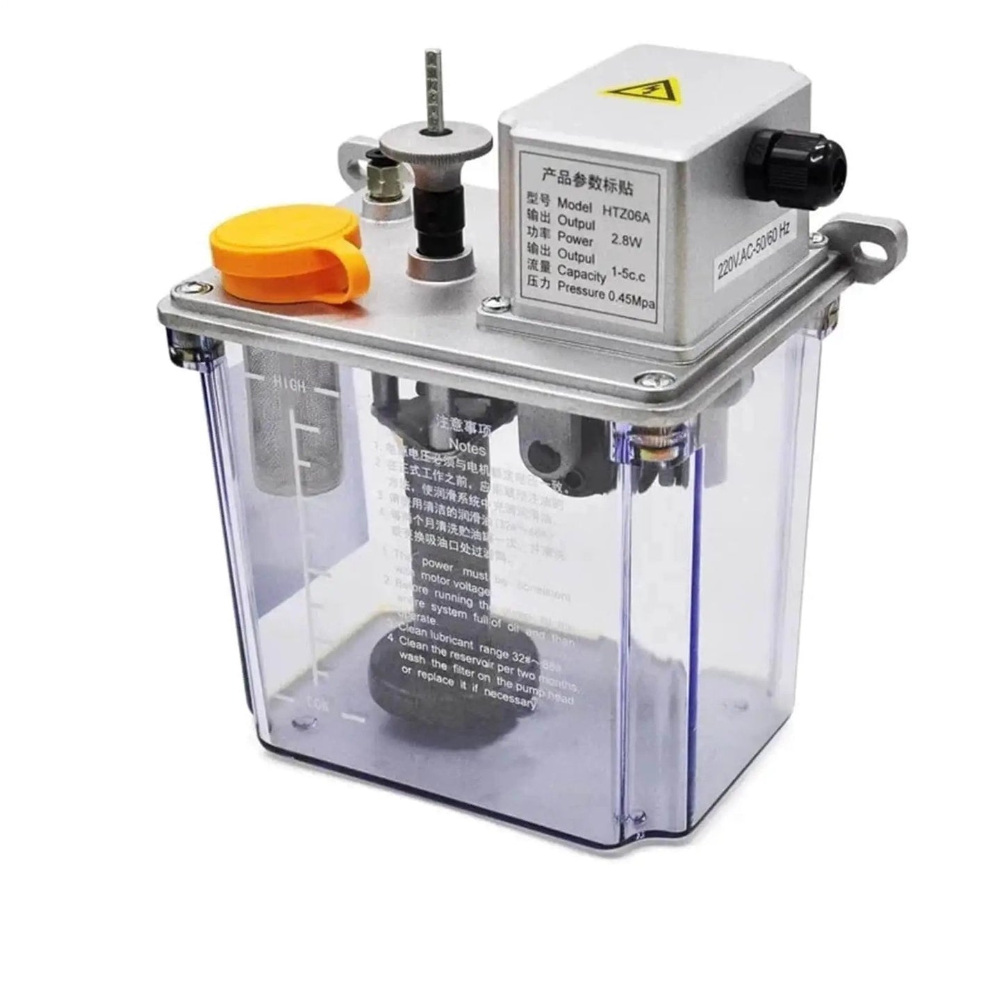 Electric Intermittent Lubrication Pump For CNC Machines And Lathes, 220V automatic oil pump lubricator for milling machines