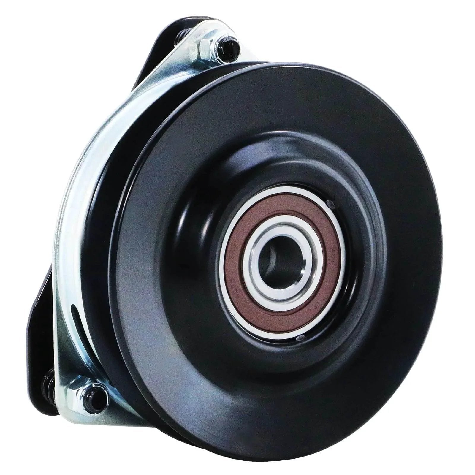 Side view of Electric PTO Clutch Replacement New for Ariens Gravely 4387900, Husqvarna EZ 4220 4624 showing pulley and bearing.