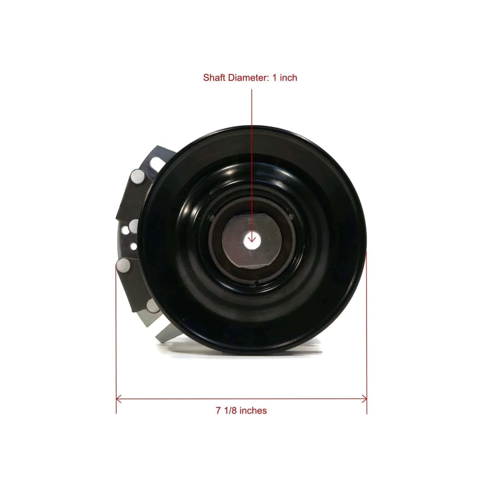 Front view of Electric PTO Clutch & Wire Harness for Cub Cadet RZT-L54KH, RZT-L54KW, RZT-S54 showing dimensions.