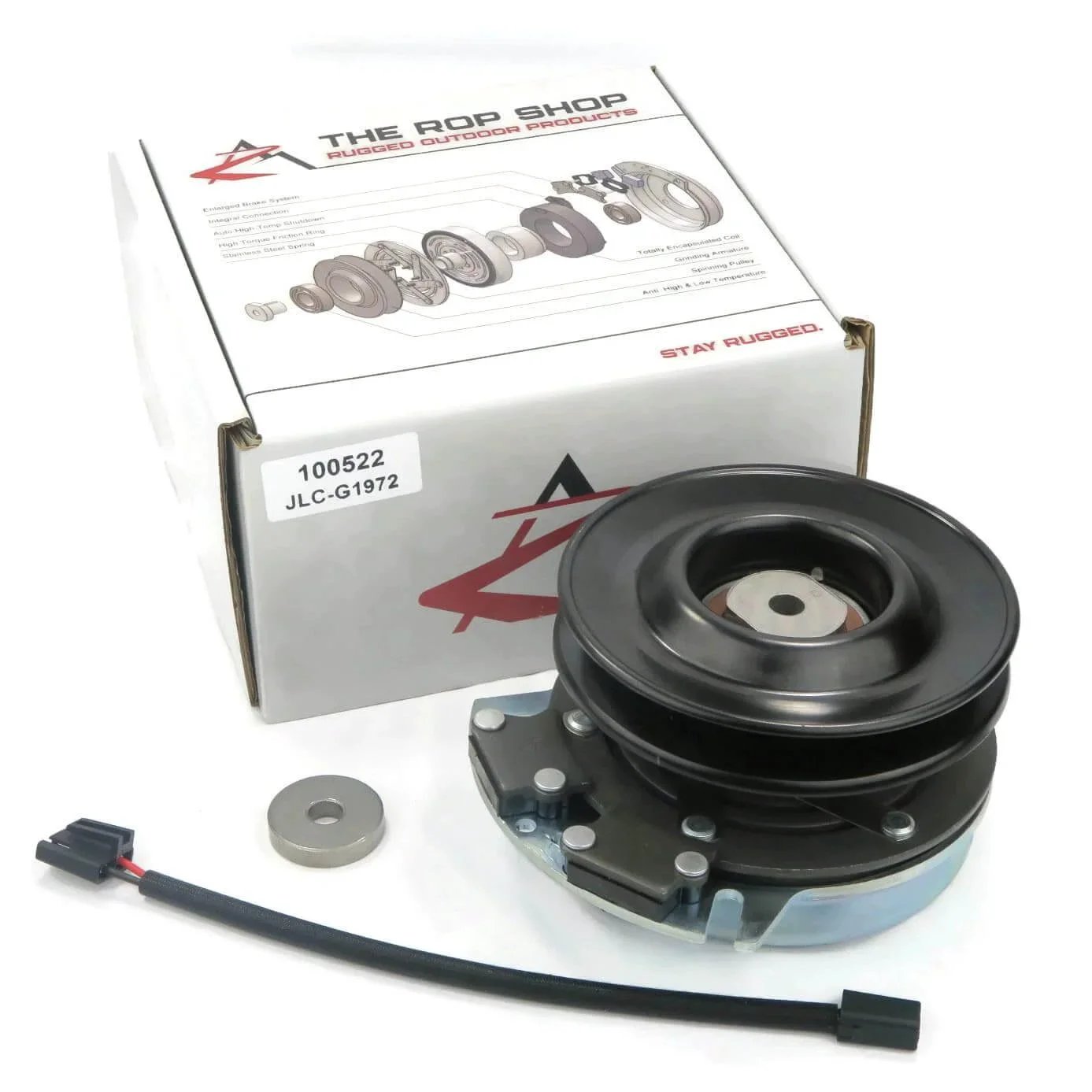 Electric PTO Clutch & Wire Harness for Cub Cadet FMZ50 GT1054 GT1554 GTX1054 with box and components visible