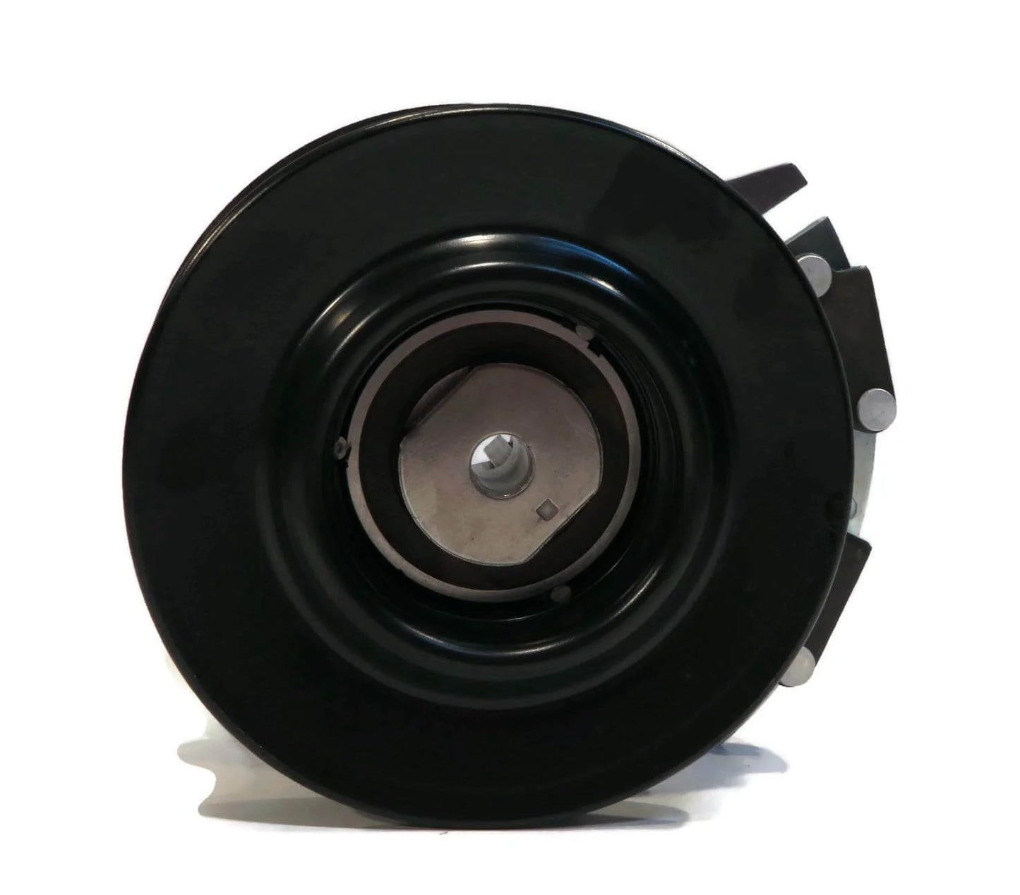 Front view of Electric PTO Clutch for Cub Cadet Series RZT42 B&S Intek, RZT42 Kohler 17AA5B4G showing pulley and keyway.