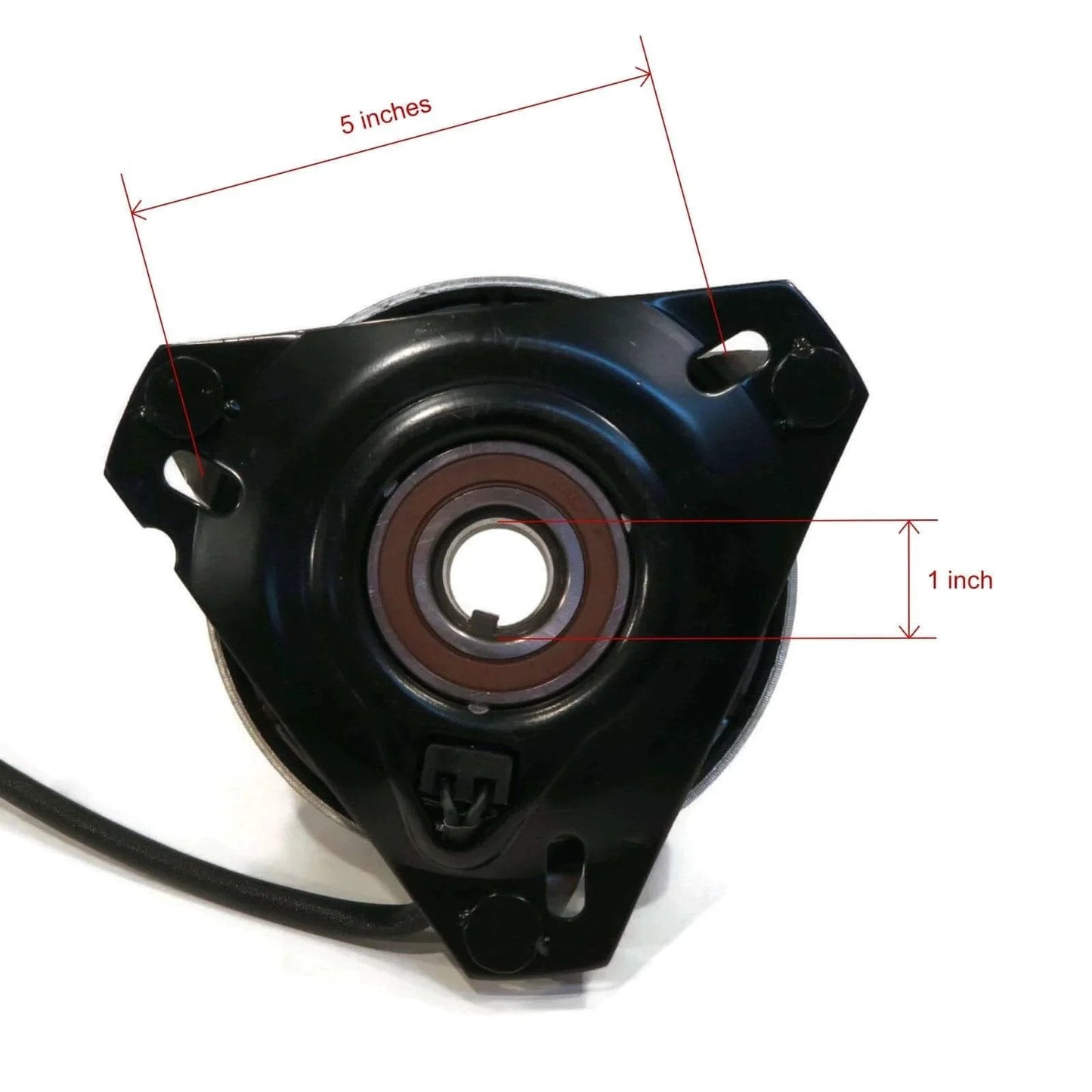 Electric PTO Clutch for Warner 5210-41 showing diameter and height measurements