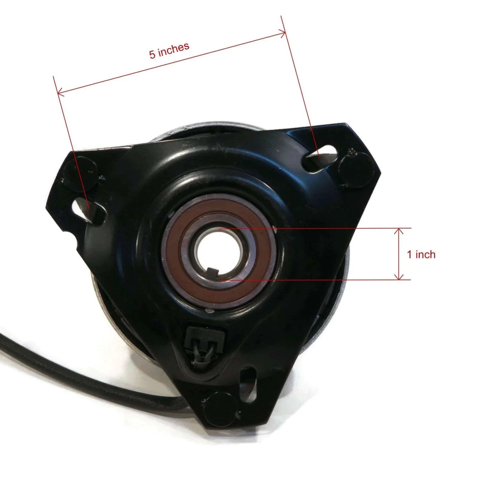 Electric PTO Clutch for Warner 5210-41 showing diameter and height measurements