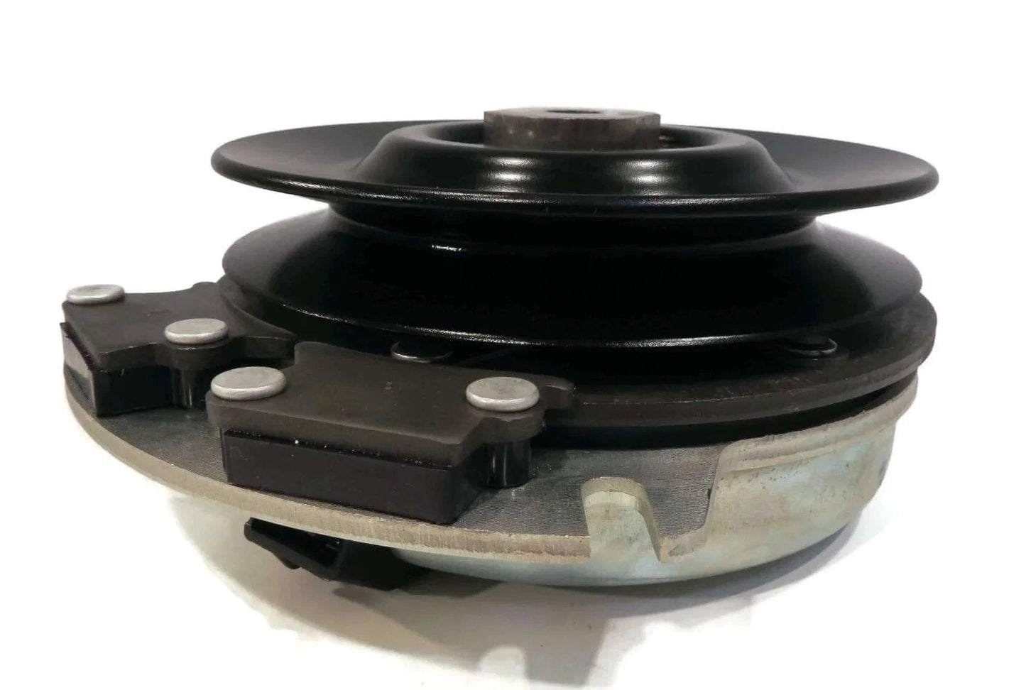 Side view of Electric PTO Clutch for Exmark 103-0662, 27-30HP Kohler Lazer Z showing billet pulley and high-temp bearing.