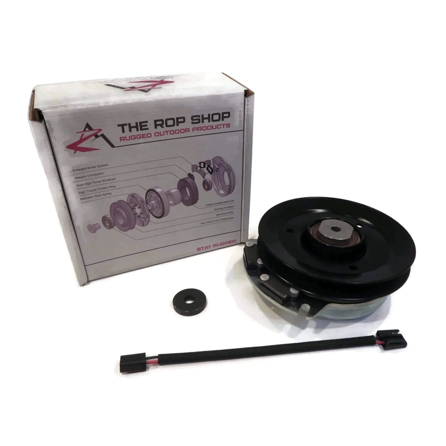 Electric PTO Clutch fits Kutbota K3811-10130, K381110130, K3811-10132, K381110132 kit with pulley and harness