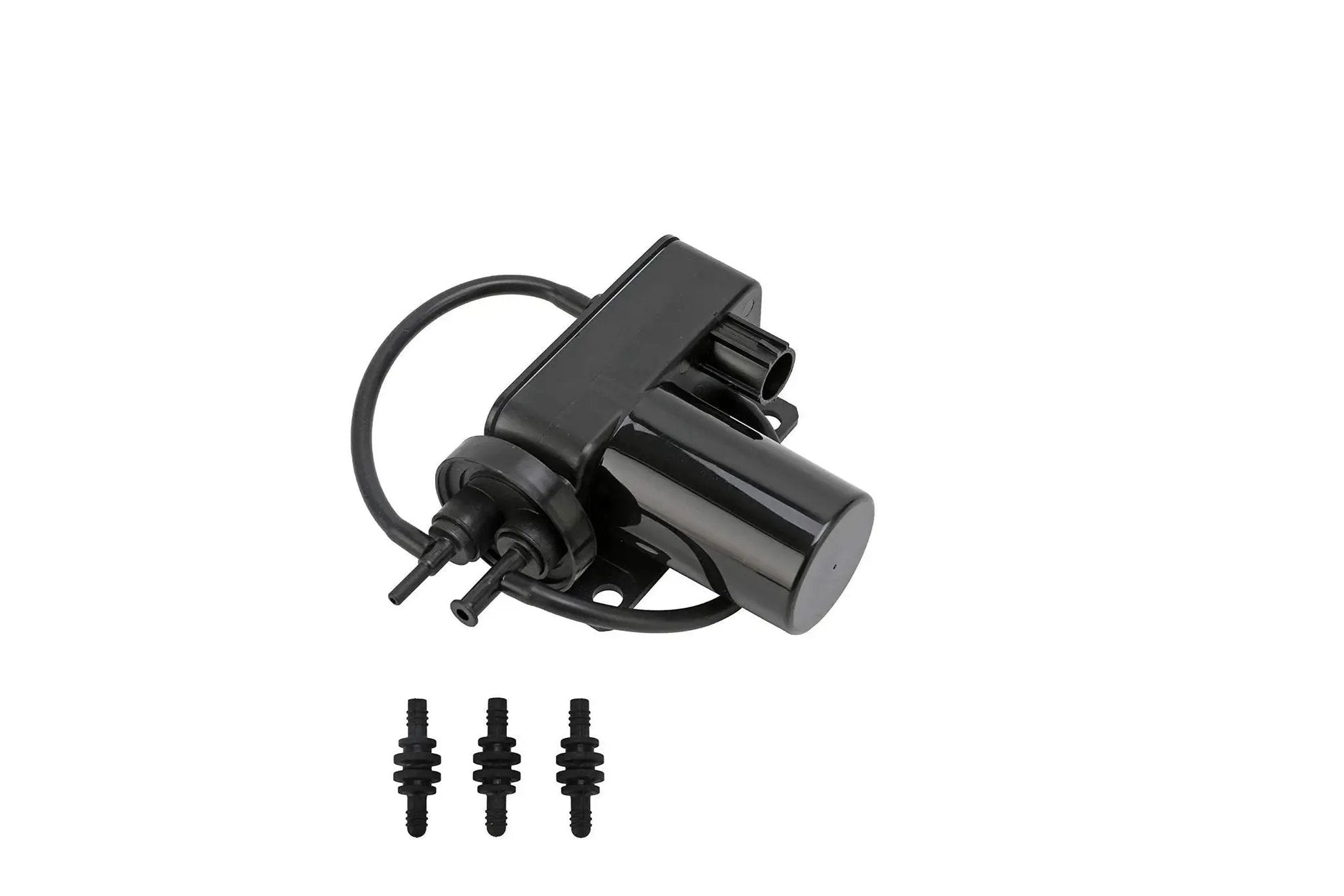 Electric Vacuum Pump For Diesel Trucks That Need Beefed Up Vacuum For Brakes, Air Conditioning And 4WD, with connectors displayed