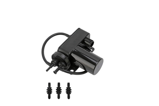 Electric Vacuum Pump For Diesel Trucks That Need Beefed Up Vacuum For Brakes, Air Conditioning And 4WD, with connectors displayed