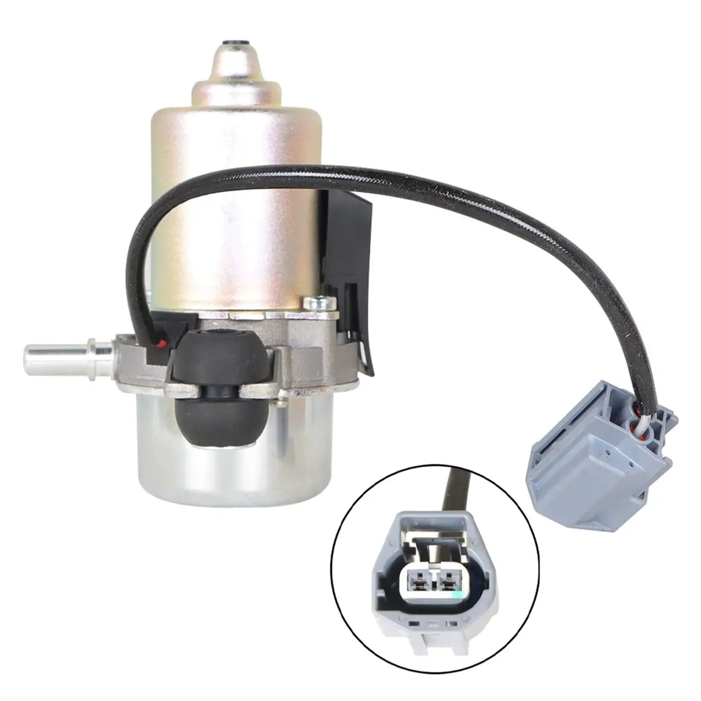 Powerful Electric Vacuum Pump Replacement For GM Brake Booster System Silscvtt with connector details