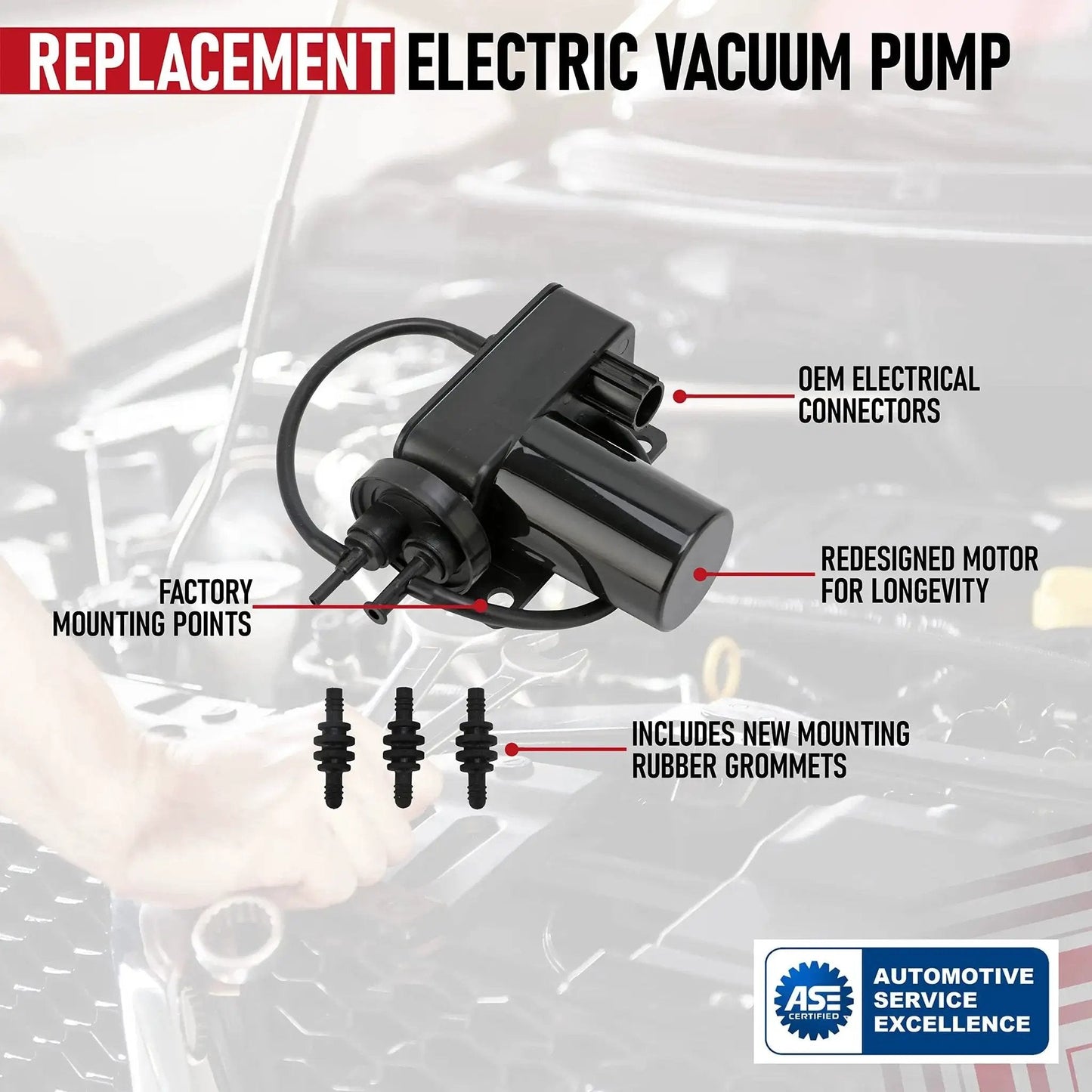 Electric Vacuum Pump For Diesel Trucks That Need Beefed Up Vacuum For Brakes, Air Conditioning And 4WD with labelled components