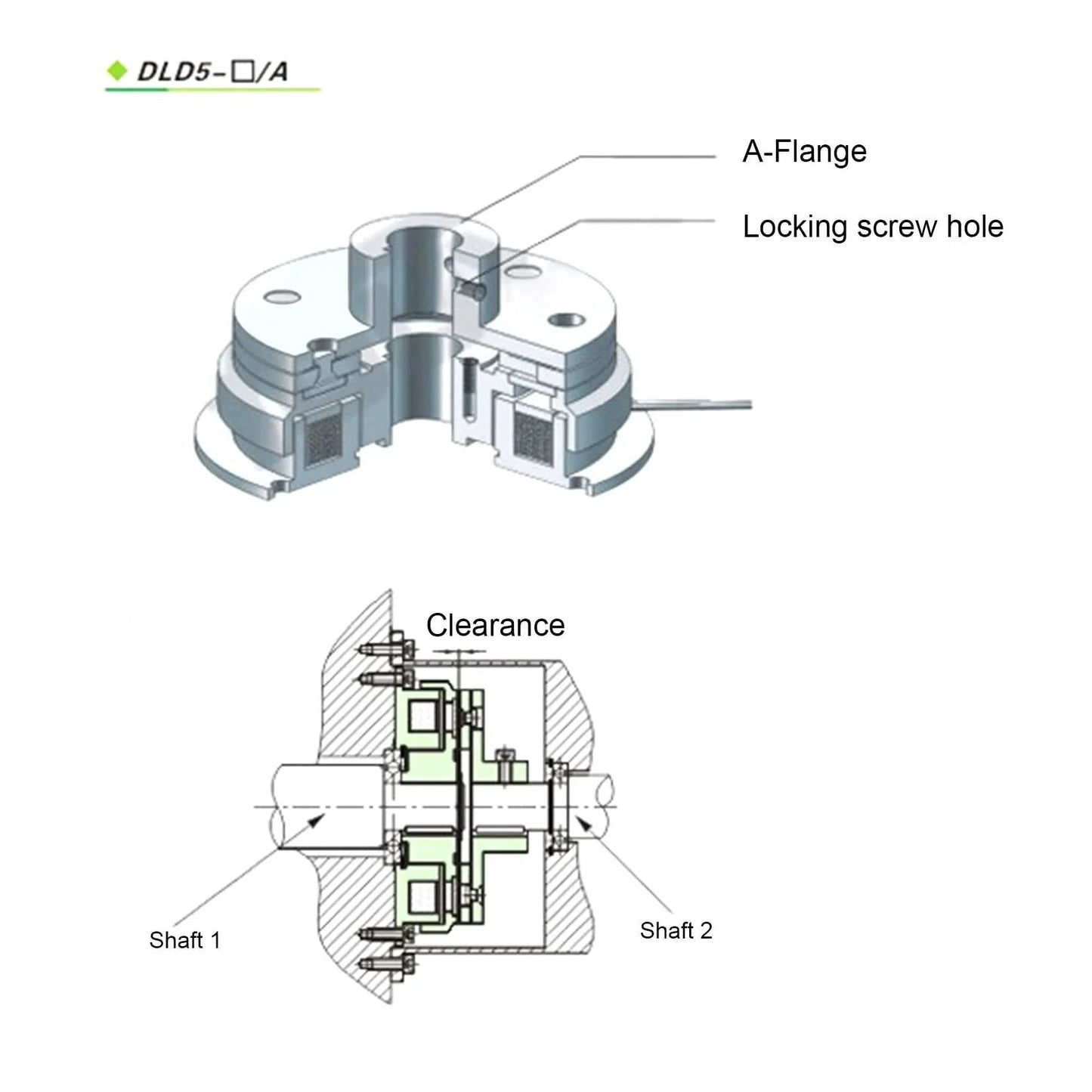 Technical diagram of Electromagnetic Clutch a Type Single Plate Clutch DC24V Dry Type Automatic Clutch Bearing Engine Accessories, 500283968.