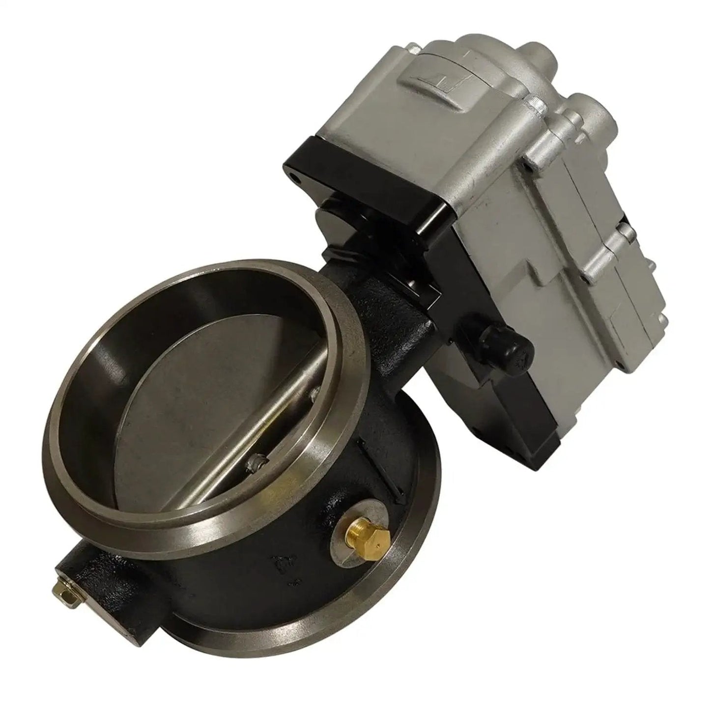 Electronic inline exhaust brake for Ram Cummins diesel pickups delivers strong downhill control with up to 150 retarding horsepower