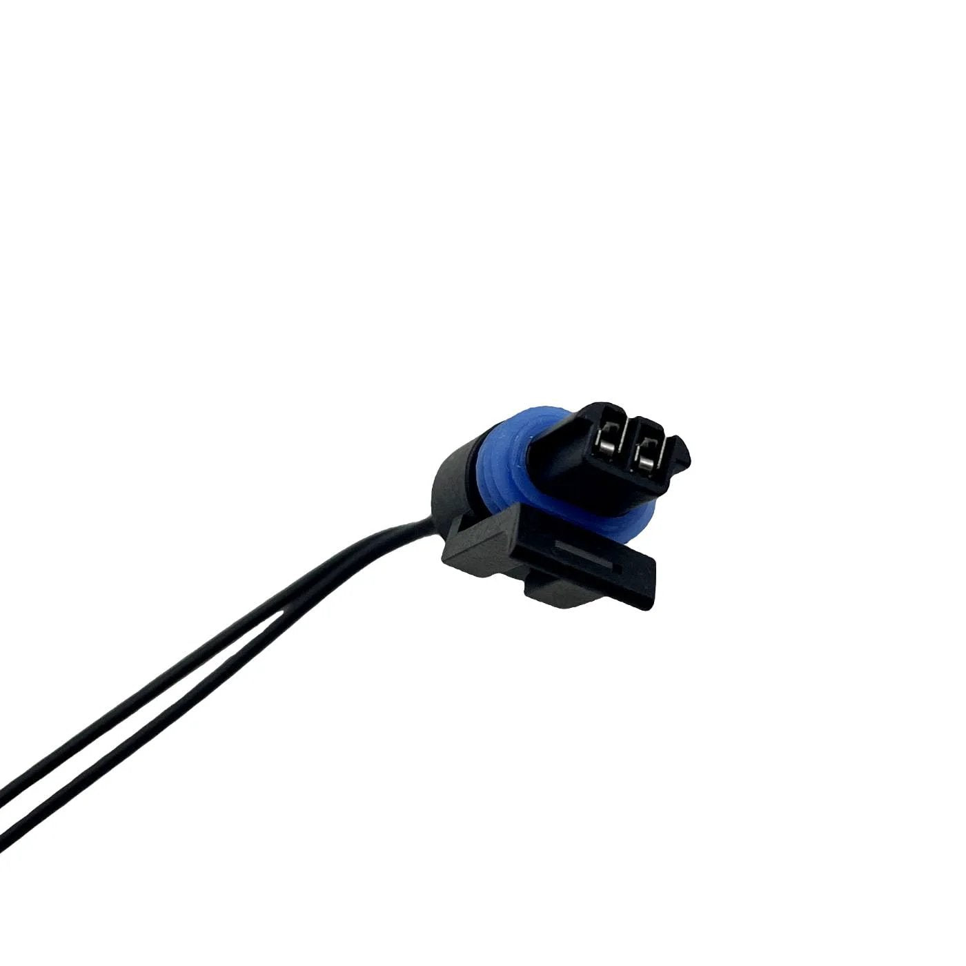 Engine Coolant Temperature Sensor With Pigtail Connector 19236568 Replacement close-up view of connector end for installation in GM vehicles.
