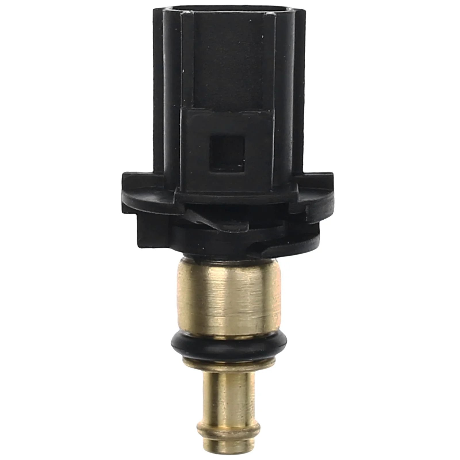 Engine Coolant Temperature Sensor For Chrysler 200 Sebring 2007 2010 Dodge Avenger Caliber Journey Jeep Compass Patriot 2007 2015 05033313AA close-up view showing black plastic and brass components.