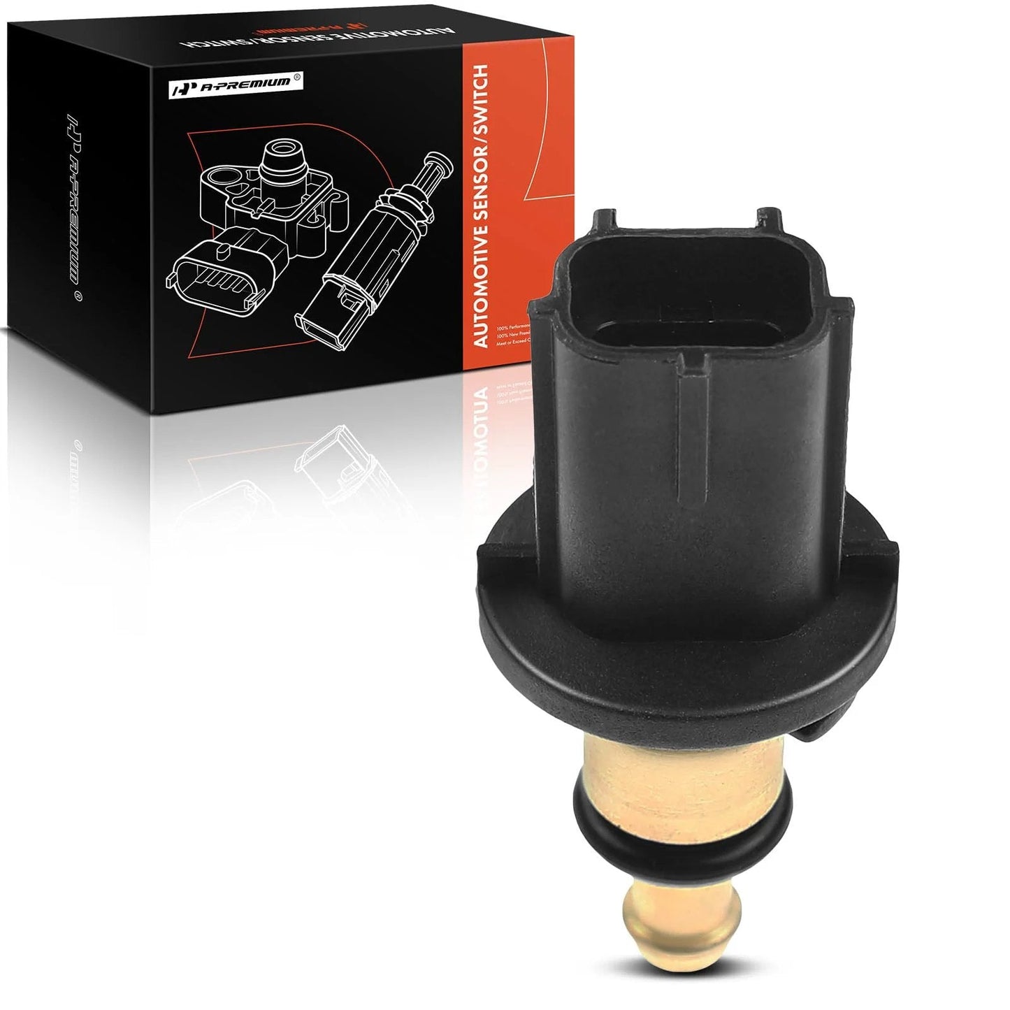 Engine Coolant Temperature Sensor For Chrysler 200 Sebring 2007 2010 Dodge Avenger Caliber Journey Jeep Compass Patriot 2007 2015 05033313AA front view on a display.