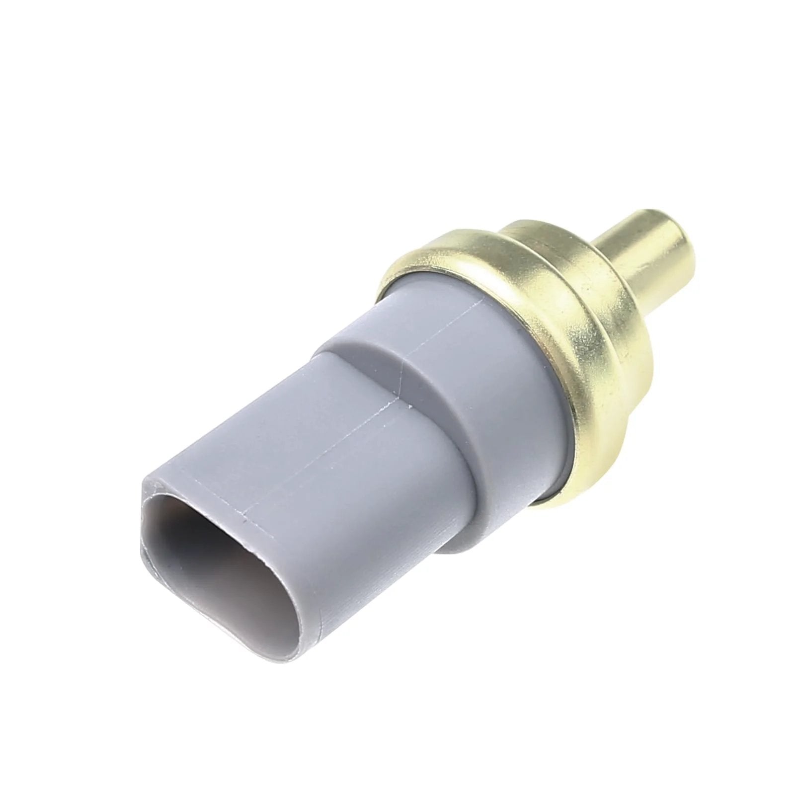 Engine Coolant Temperature Sensor For Audi And VW Cars By A Premium compatible part showing gray and gold design, side view.